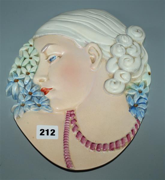 Beswick Art Deco wall mask no. 436